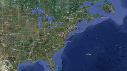 L'&eacute;tudiant inculp&eacute; d'assassinat et son colocataire vivaient dans l'Etat du Maryland, dans le nord-est des Etats-Unis. (GOOGLE MAPS)