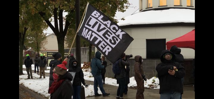 Manifestation Black lives matter à Minneapolis (Minnesota) le 24 octobre 2020 (SANDRINE MALLON / RADIO FRANCE)