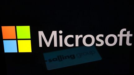 Le logo Microsoft le 24 janvier 2023. (MUHAMMED ABDULLAH KURTAR / ANADOLU AGENCY / AFP)