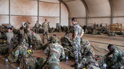 Des soldats français à Niamey (Niger), le 14 mai 2023. (ALAIN JOCARD / AFP)