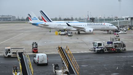 L'aéroport de Roissy-Charles de Gaulle, près de Paris, le 25 janvier 2023. (MUSTAFA YALCIN / ANADOLU AGENCY / AFP)