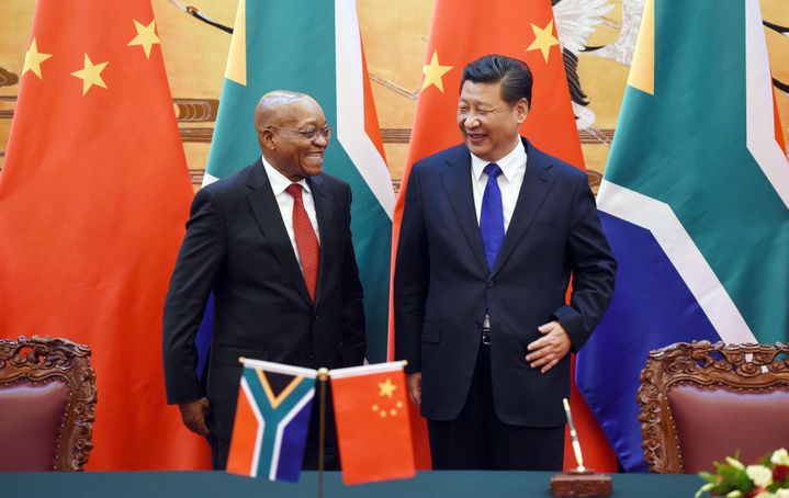 Le président sud-africain Jacob Zumba en visite à Pékin rencontre son homologue chinois Xi Jinping, le 2 décembre 2014. (Photo Reuters/Wang Zhao)