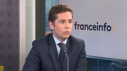 Le député Renaissance Pieyre-Alexandre Anglade était l'invité de franceinfo le 21 mars 2023. (FRANCEINFO / RADIO FRANCE)