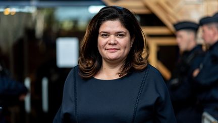 Raquel Garrido au tribunal de Bobigny le 19 septembre 2019. (SAMUEL BOIVIN / NURPHOTO / AFP)