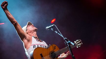 Manu Chao ici en concert en Belgique sera au stade Michelin de Clermont-Ferrand le 2 juillet 
 (Sipa Presse )