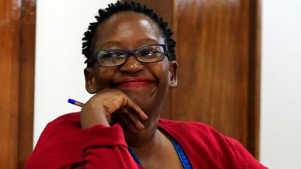 L'universitaire Stella Nyanzi le 26 juin 2019 pendant son procès pour cyberharcèlement au tribunal de Buganda Road, à Kampala, la capitale ougandaise.&nbsp; (JAMES AKENA / X02107)