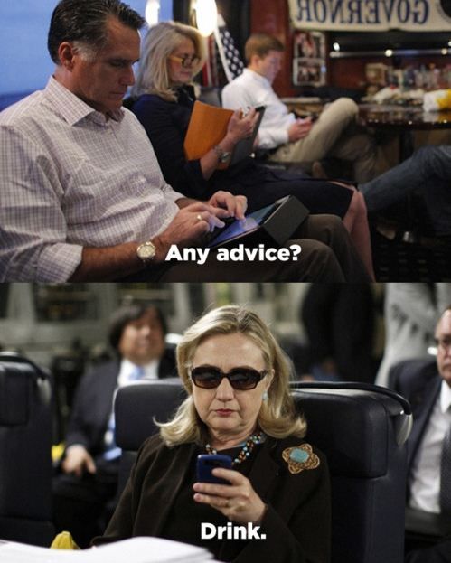 Capture d'&eacute;cran du site TextsFromHillaryClinton.tumblr.com, montage de de Chase Whiteside. (FTVI)