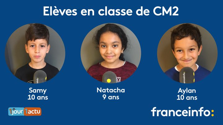 franceinfo junior, une émission en partenariat avec le magazine d'actualités pour enfants, 1jour1actu et 1jour1actu.com. (FRANCEINFO / RADIOFRANCE)