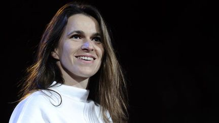 Aurélie Filippetti à un meeting de François Hollande à Bercy, à Paris (29/04/2012)
 (AFP / Fred Dufour)