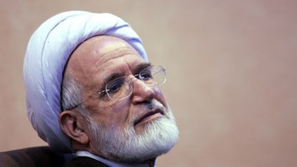 Mehdi Karoubi, l'un des deux leaders iraniens de l'opposition réformatrice arrêtés. (AFP - Behrouz Mehri)