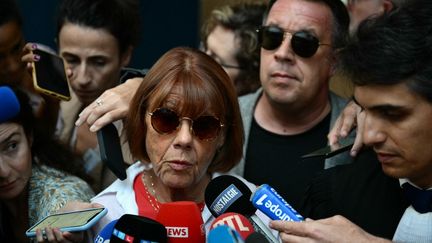 Gisèle Pélicot au tribunal judiciaire d'Avignon (Vaucluse), le 5 septembre 2024. (CHRISTOPHE SIMON / AFP)