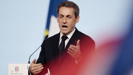 Nicolas Sarkozy lors du congr&egrave;s fondateur des R&eacute;publicains, &agrave; Paris, le 30 mai 2015. (CHARLY TRIBALLEAU / AFP)