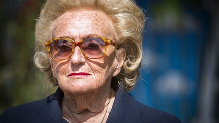 Bernadette Chirac,&nbsp;lors de l'inauguration d'une maison psychiatrique pour adolescents, à Bruxelles (Belgique), le 16 juin 2015. (LAURIE DIEFFEMBACQ / BELGA MAG)