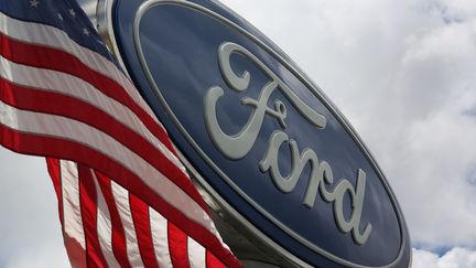 Entrée d'une usine Ford à Miami en Floride (Etats-Unis), le 16 mai 2017. (JOE RAEDLE / GETTY IMAGES NORTH AMERICA)