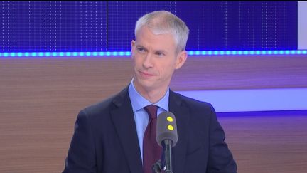 Franck Riester, député LR de Seine-et-Marne et porte-parole de Bruno Le Maire, a défendu sur franceinfo la "modernité" du projet de son candidat à la primaire de la droite (RADIO FRANCE)