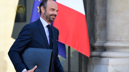 Le Premier ministre, Édouard Philippe, à la sortie de l'Elysée le 10 octobre 2018. (ERIC FEFERBERG / AFP)