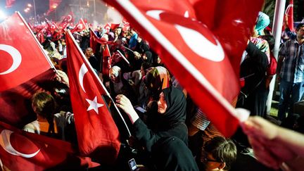 Une manifestation de soutien au président Erdogan, en Turquie, après le putsch raté, le 8 août 2016. (?YANN RENOULT/WOSTOK PRESS / MAXPPP)