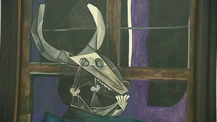 "Nature morte au crâne de taureau", peinte en 1942 par Picasso en hommage à son ami catalan Julio Gonzalez.&nbsp; (CAPTURE D'ÉCRAN FRANCE 3)