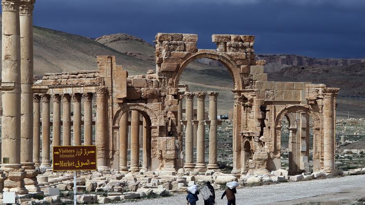 La cit&eacute; antique de Palmyre (Syrie), le 14 mai 2014.&nbsp; (JOSEPH EID / AFP)