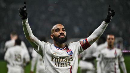 Alexandre Lacazette lors de Lyon-Toulouse, le 10 décembre 2023. (AFP)