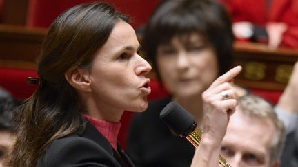 La ministre de la Culture, Aur&eacute;lie Filippetti, &agrave; l'Assembl&eacute;e nationale, le 11 f&eacute;vrier 2014. (ERIC FEFERBERG / AFP)