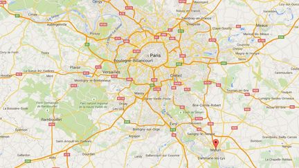 La ville de Melun, en Seine-et-Marne, o&ugrave; des mineurs ont saccag&eacute; une &eacute;cole maternelle, samedi 1er ao&ucirc;t. ( GOOGLE MAPS)