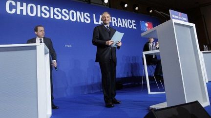 Jean-François a organisé une réunion des cadres de l'UMP, à Paris, le 26 mai 2012. (AFP - Thomas Samson)