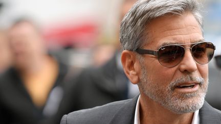 L'acteur et réalisateur américain George Clooney à Rome, le 13 mai 2019. (TIZIANA FABI / AFP)