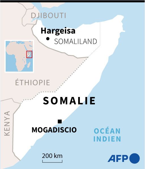 Le Somaliland est situé au nord-est de la Somalie. (AFP)