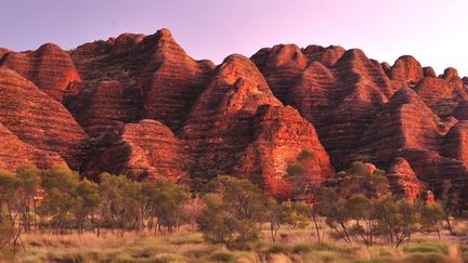 Les Bungle Bungle Mountains, au sein du Kimberleys Purnululu National park, dans l'ouest de l'Australie. (STAN FAUTRE  / ONLY WORLD)