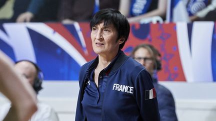 La sélectionneuse de l'équipe de France féminine de basket, Valérie Garnier, en février 2020. (ANN-DEE LAMOUR / ANN-DEE LAMOUR)