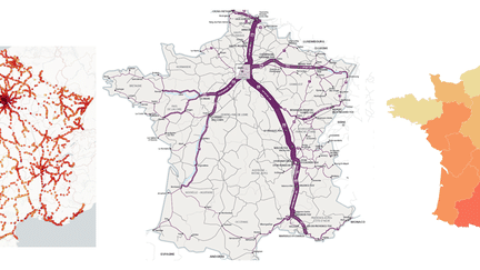 La France possède près de 3 000 gares réparties sur ses 29 000 km de réseau ferré. (NICOLAS ENAULT / CARTO / SNCF)