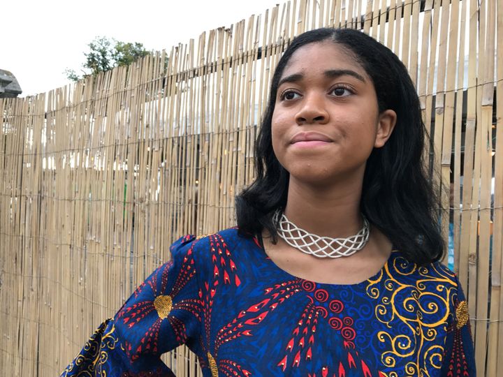 Zuriel Oduwole, le 17 septembre 2017, au Printemps Solidaire à Paris. (PAUL GYPTEAU / AFP)