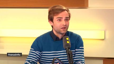 Xavier&nbsp;Duportet, fondateur et président&nbsp;d’Eligo Bioscience, sur le plateau de franceinfo vendredi 4 mai. (FRANCEINFO)