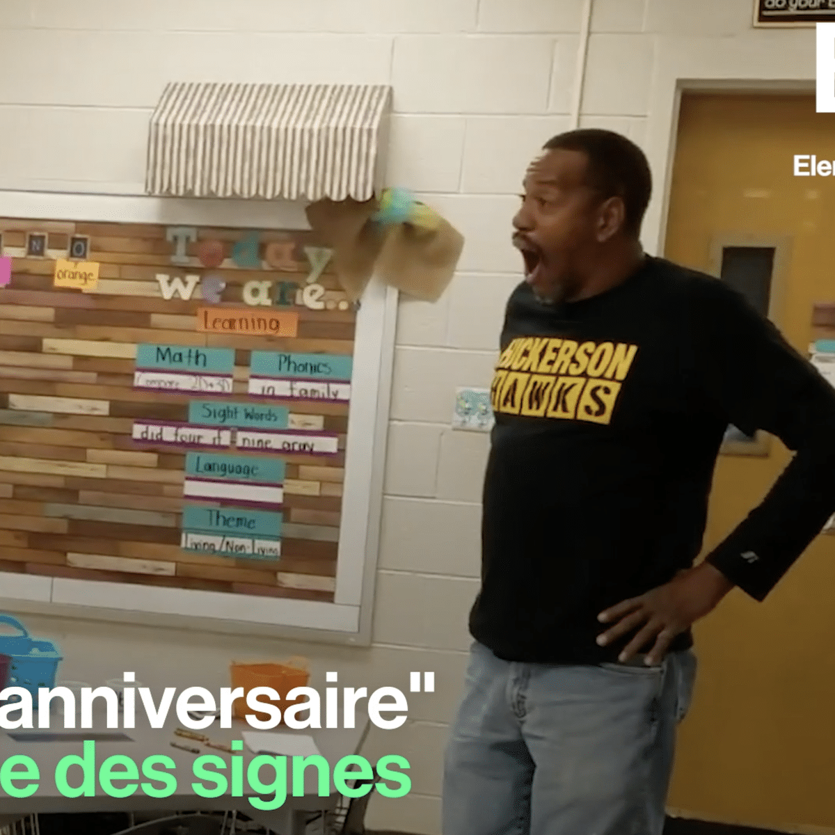 Video Etats Unis Ils Chantent Joyeux Anniversaire En Langue Des Signes Au Concierge Sourd De Leur Ecole