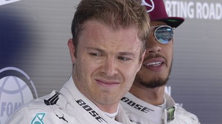 Nico Rosberg et Lewis Hamilton, les deux grands rivaux (JOSEP LAGO / AFP)