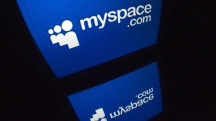 Le logo du réseau social MySpace. (LIONEL BONAVENTURE / AFP)