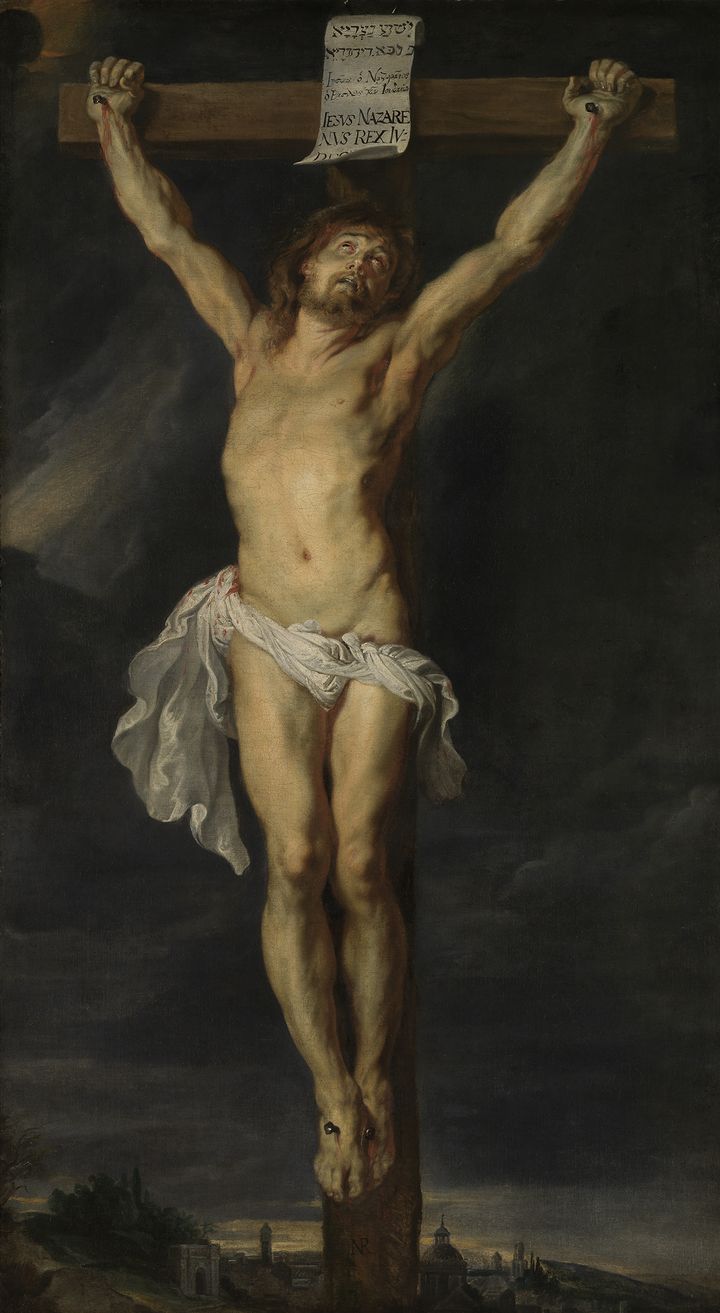 Pierre Paul Rubens,&nbsp;"Le Christ sur la croix", vers 1610-12.&nbsp;Huile sur toile, Koninklijk Museum voor Schone Kunsten,&nbsp;Anvers. (LUKAS-ART IN FLANDERS VZW, PHOTO HUGO MAERTENS)