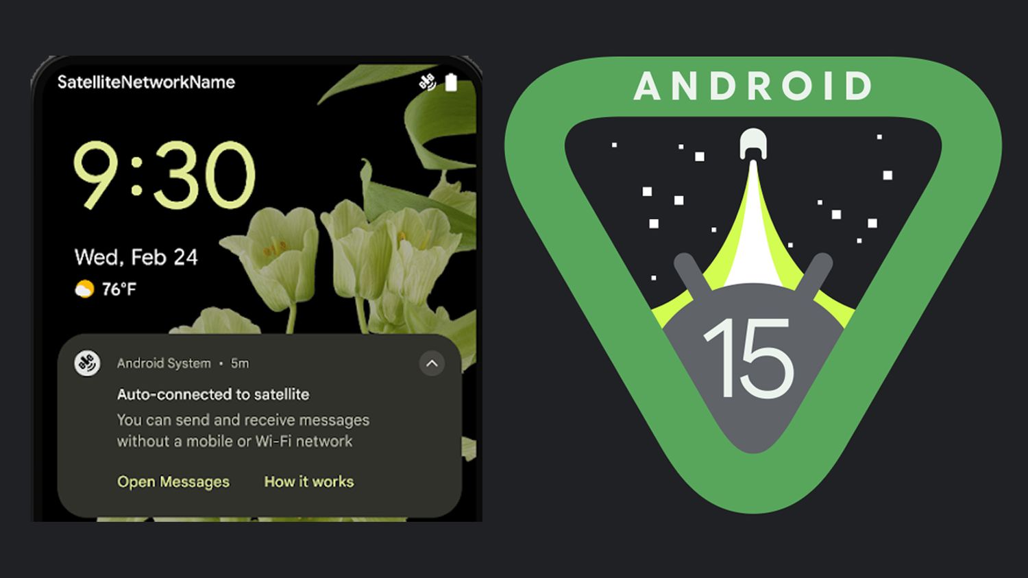 Android 15 will allow sending and receiving messages via satellite