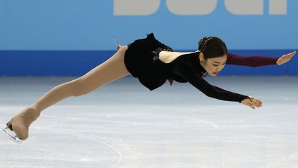 La patineuse coréenne Kim Yuna lors du programme libre des Jeux de Sotchi&nbsp;(Russie), le 20 février 2014. (ISSEI KATO / REUTERS)