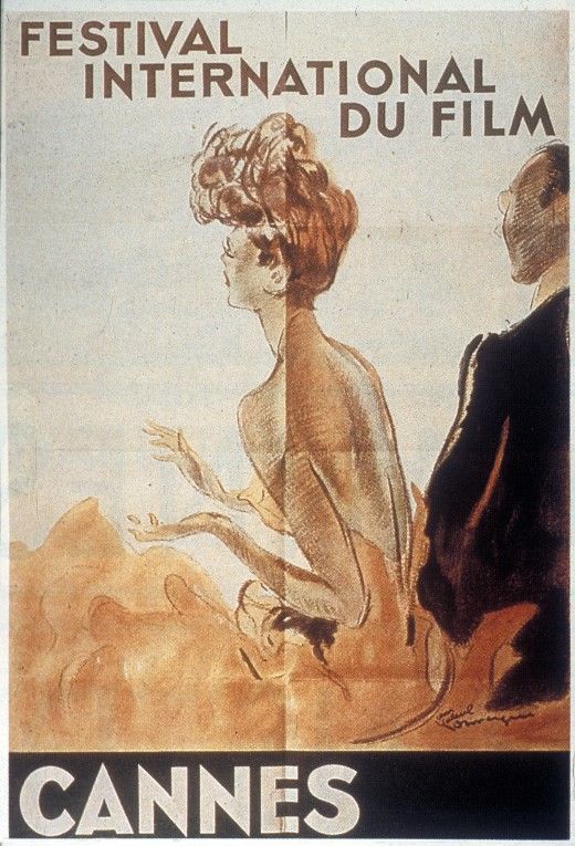 La première affiche du Festival de Cannes (1939) signée Jean-Gabriel Domergue. 
 (ARCHIVES DU 7EME ART / PHOTO12)