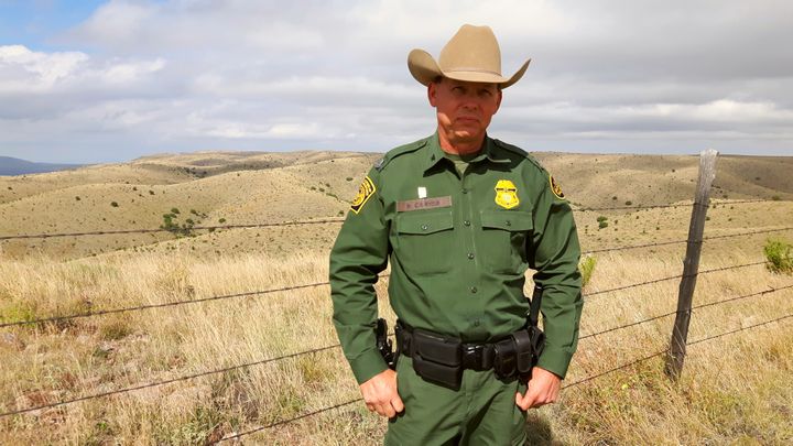 L’agent Rush Allen Carter,&nbsp;de la Border Patrol. (ISABELLE LABEYRIE / RADIO FRANCE)