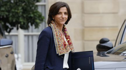 La secrétaire d'Etat Nathalie Elimas après un Conseil des ministres, le 17 novembre 2021 à Paris. (LUDOVIC MARIN / AFP)