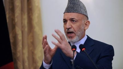 Le président afghan Hamid Karzaï, lors d'une conférence de presse à Kaboul, le 2 septembre 2010. (AFP - Shah Marai)