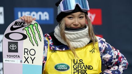 L'Américaine Chloé Kim, championne olympique de snowboard, le 21 mars 2021 (SEAN M. HAFFEY / GETTY IMAGES NORTH AMERICA)