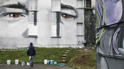 Street-Art-City à Lurcy-Lévis dans l'Allier est ouvert au public jusqu'au 3 novembre 2019 (ARNAUD DUMONTIER / MAXPPP)