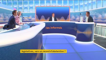 Le plateau des informés du matin du vendredi 10 juin 2022. (CAPTURE ECRAN / FRANCEINFO)