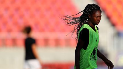 Aminata Diallo sous le maillot des Utah Royals, le 17 juillet 2020 à Herriman (Etats-Unis). (MADDIE MEYER / AFP)