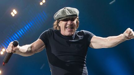 Brian Johnson d'AC/DC sur scène à Denver (Etats-Unis) le 8 février 2016.
 ( Brandon Marshall/ REX /Shutterstock/Sipa)