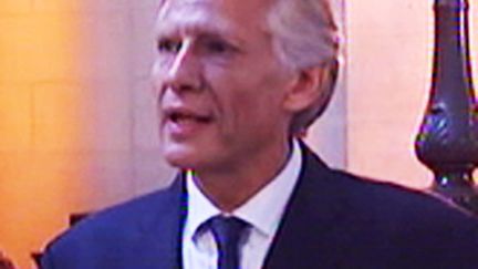 Dominique de Villepin le 21 septembre 2009 à l'ouverture du procès Clearstream (© France 2)